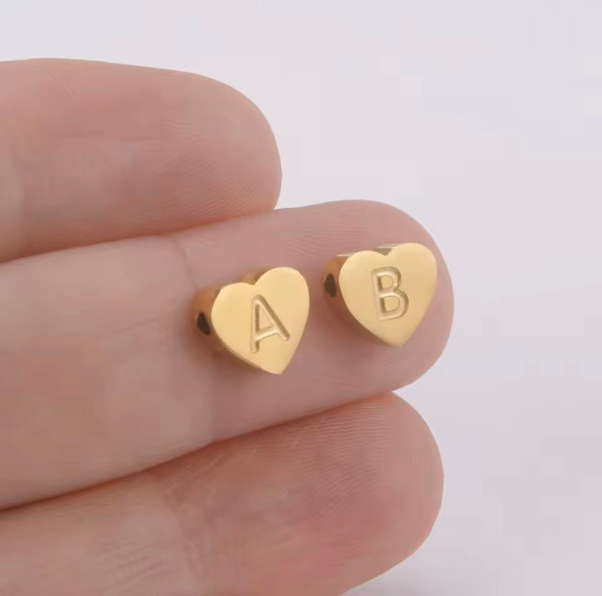 Minimalist Heart Initial & Birthstone NECKLACE