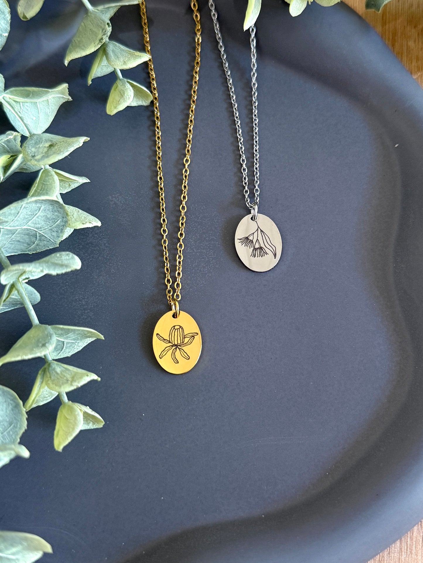 Australian Native Flora Birth Month Necklace