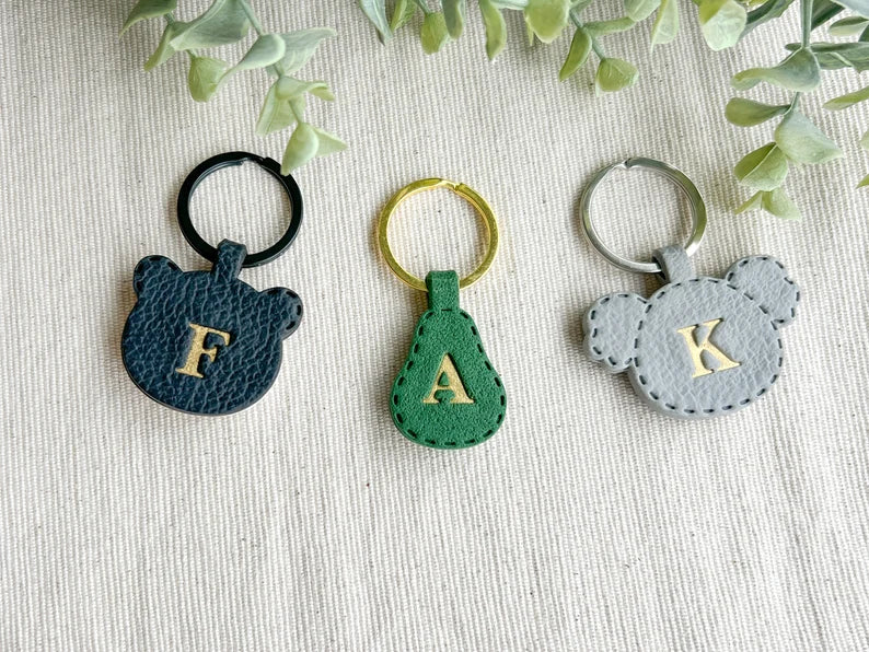 Personalised Avocado Polymer Clay Keychain