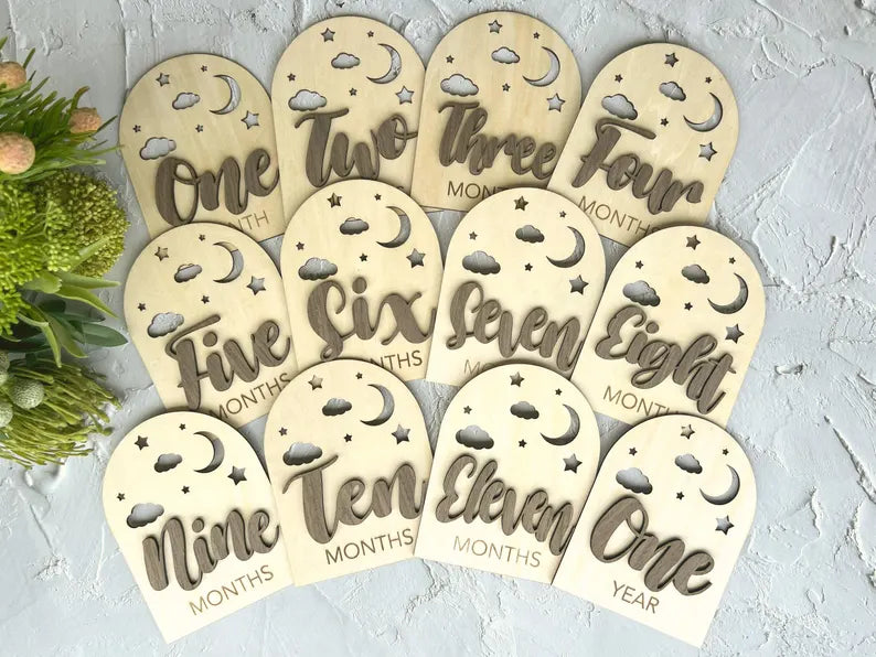Gender Neutral Baby Milestone Cards