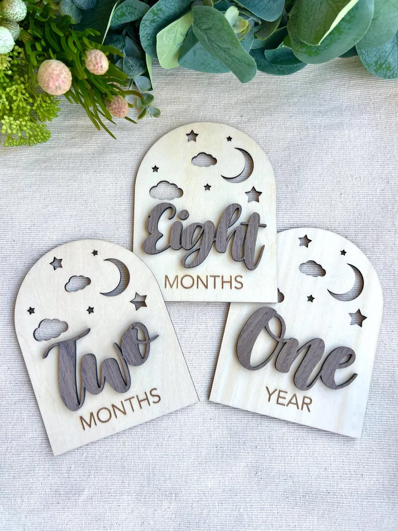 Gender Neutral Baby Milestone Cards