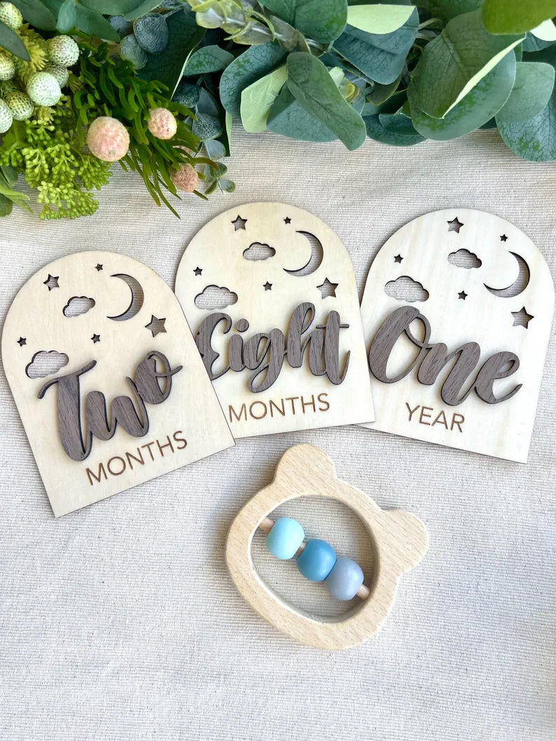 Gender Neutral Baby Milestone Cards