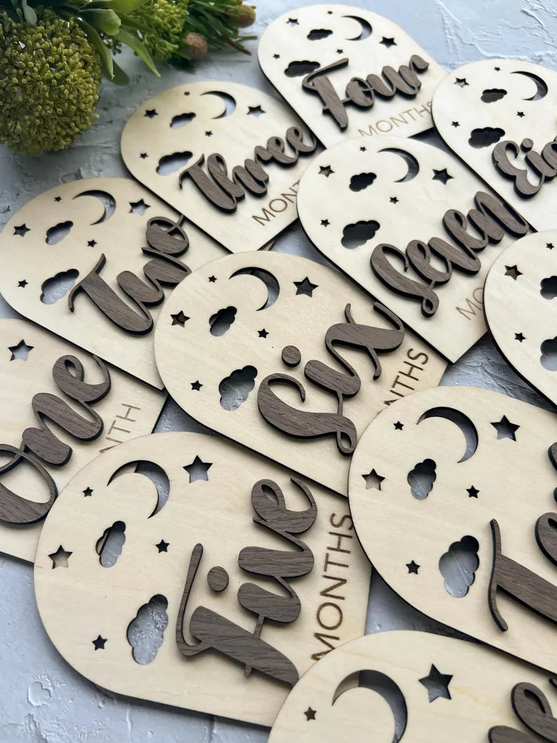 Gender Neutral Baby Milestone Cards