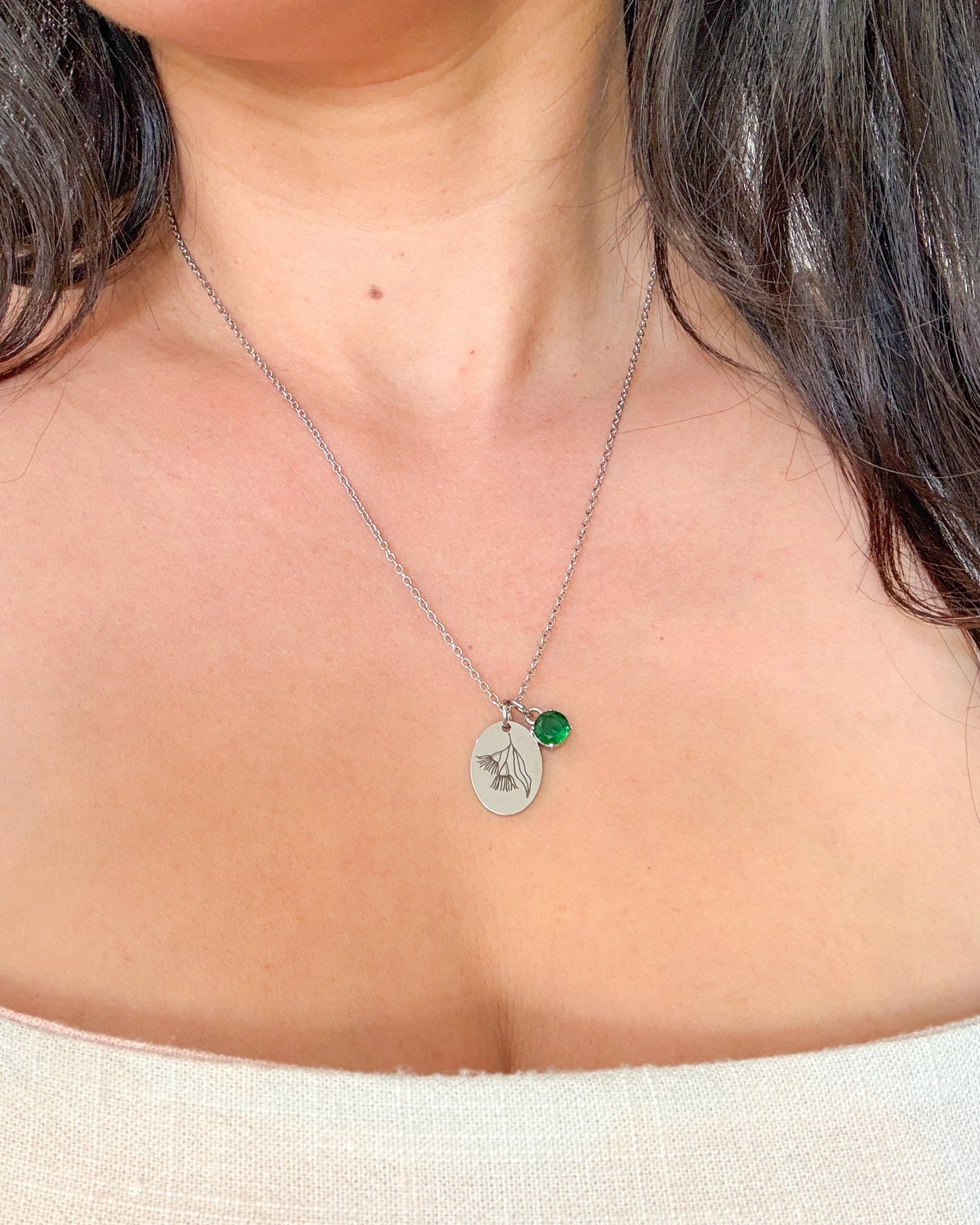 Australian Native Flora Birth Month Necklace